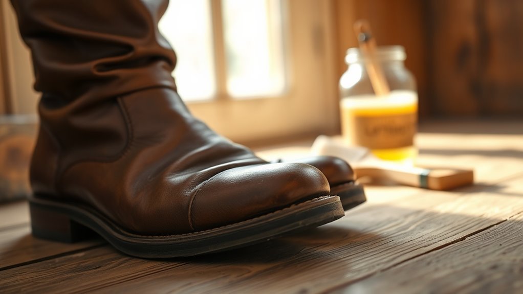 softening and wearing in