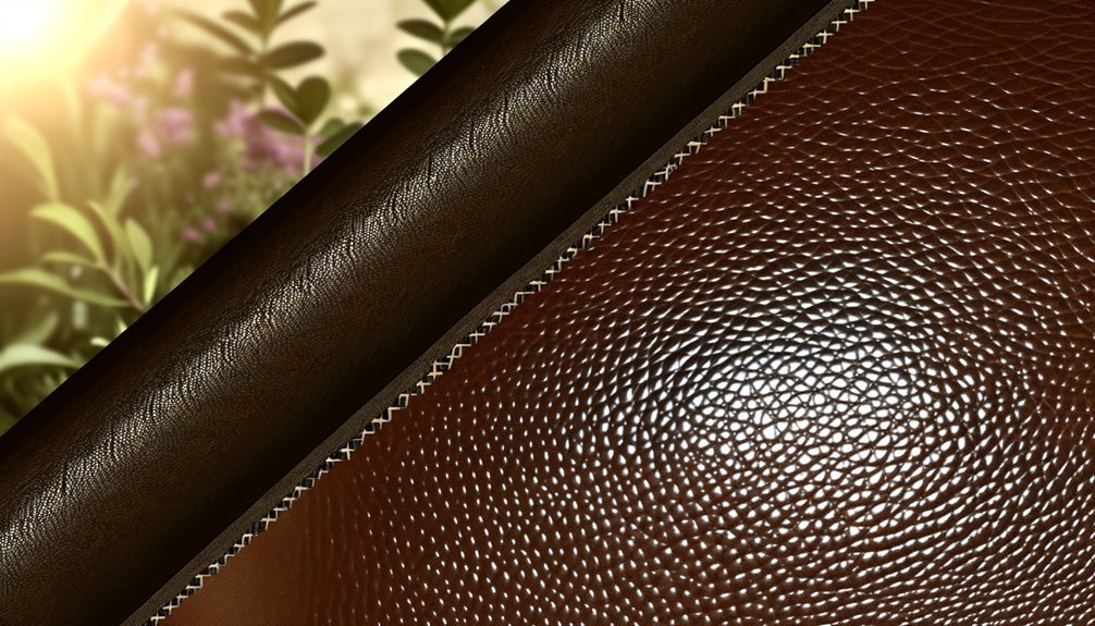 synthetic material resembling leather