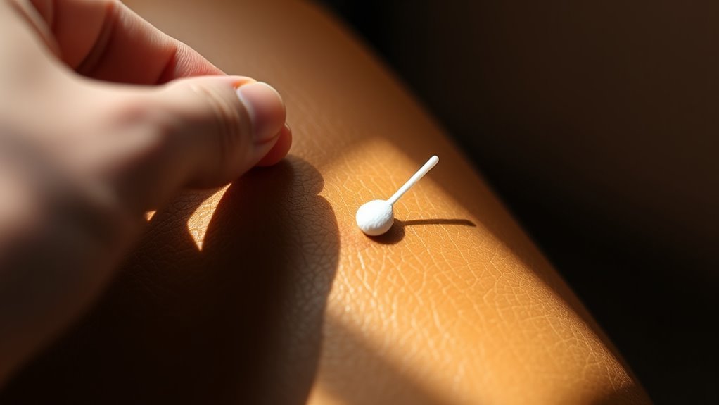 test cleaner on hidden area