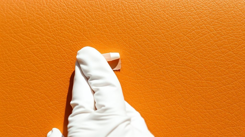 test cleaner on hidden spot