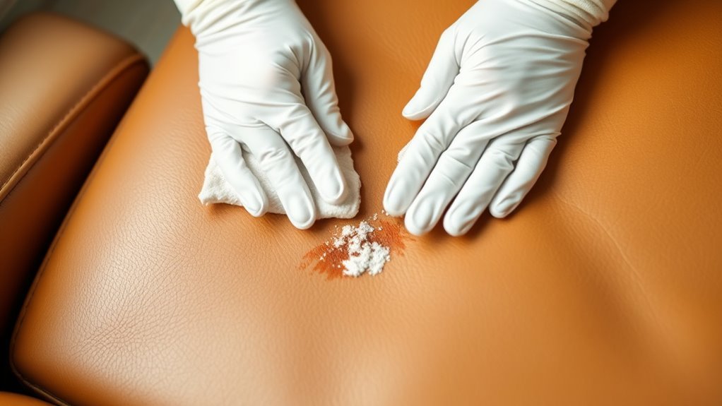 test cleaner on hidden spot