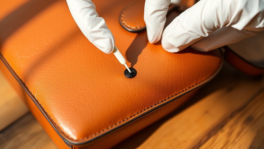 test cleaning on hidden area