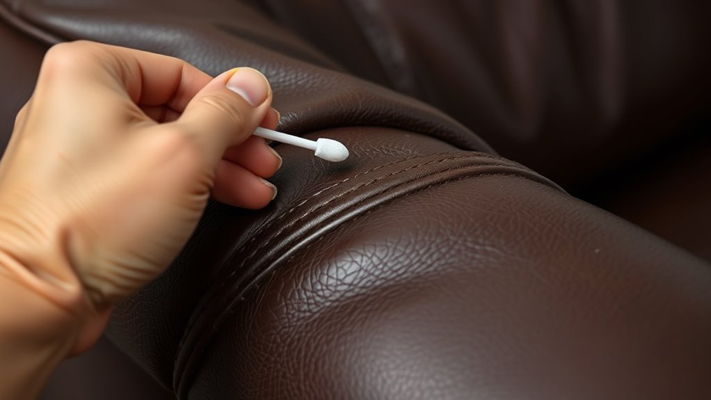 test cleaning on hidden area