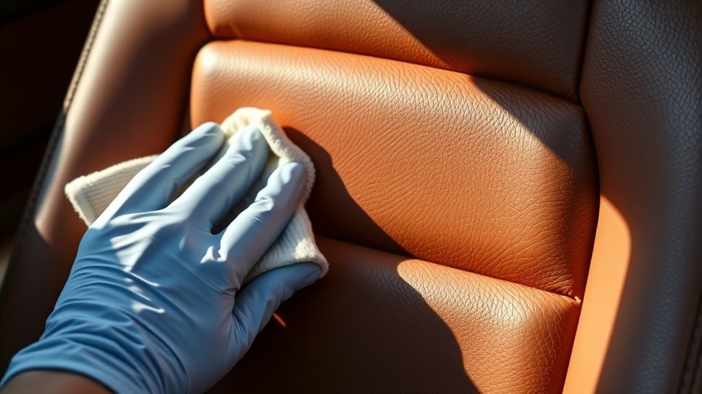 thorough leather cleaning process