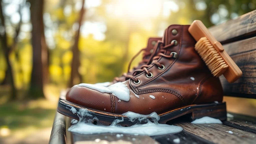 thoroughly clean and dry boots