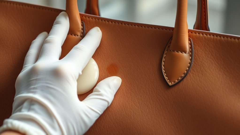 use mild soap solution