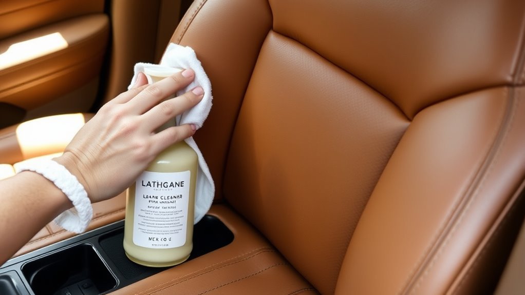 use ph balanced leather cleaners