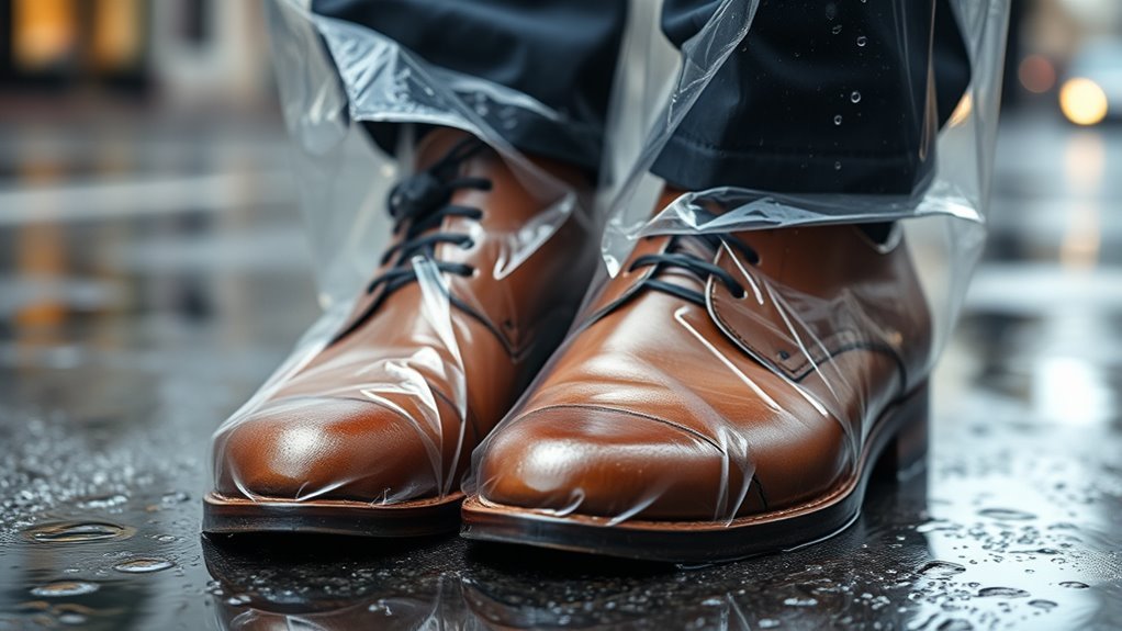 use waterproof shoe covers