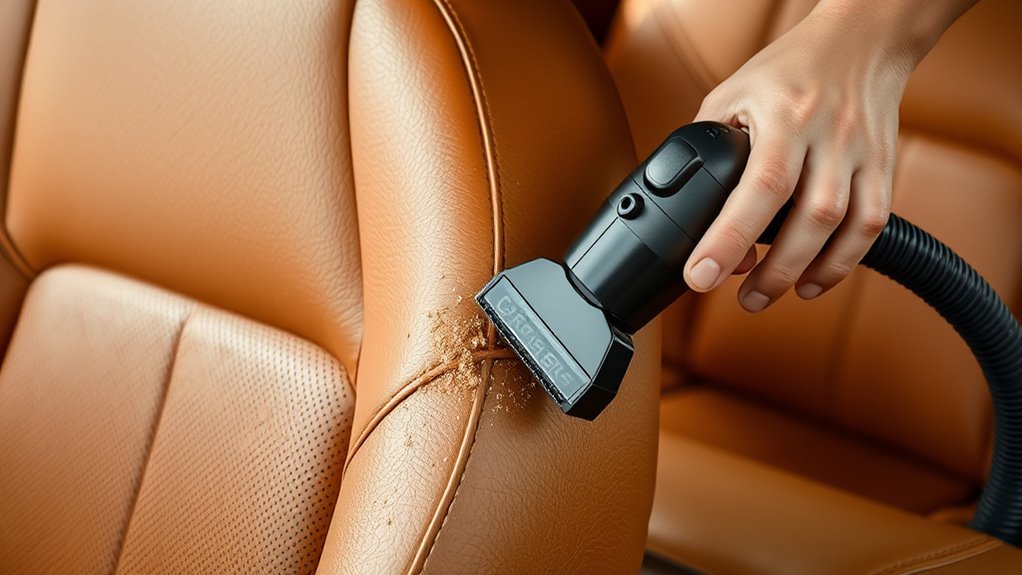 vacuum and handpick debris