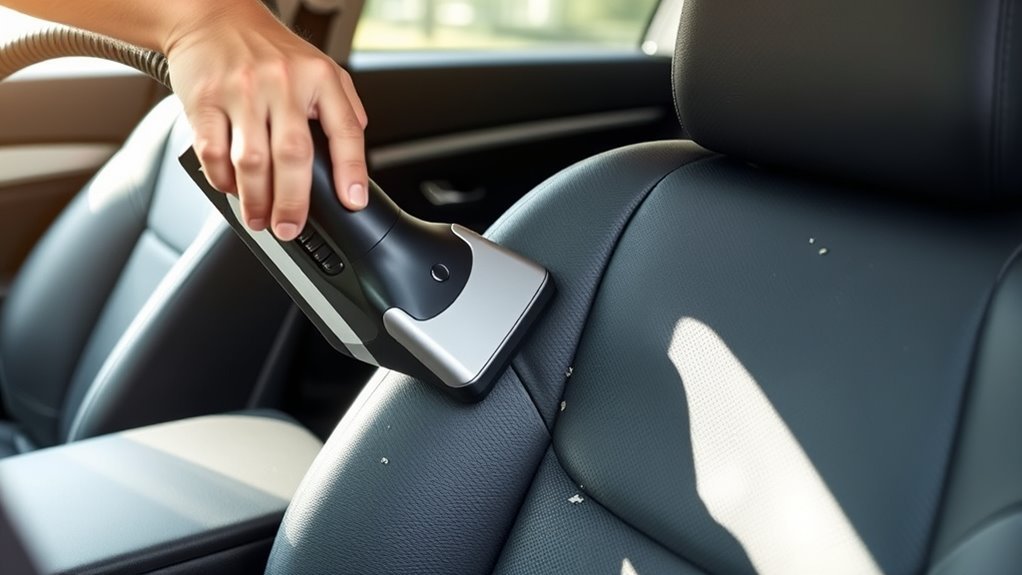 vacuum or wipe seats