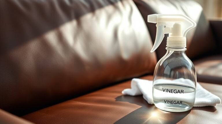 vinegar cleaning for leather