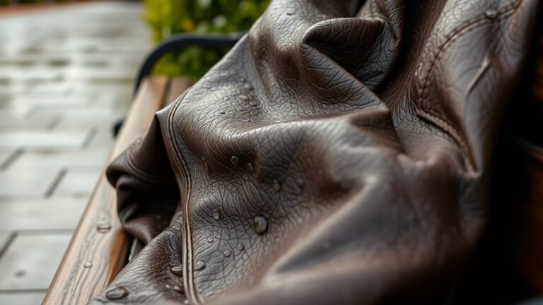 water damages leather