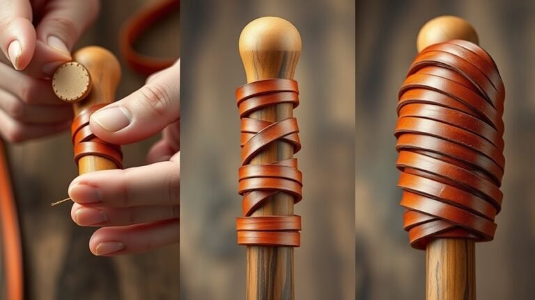 wrap handle with leather