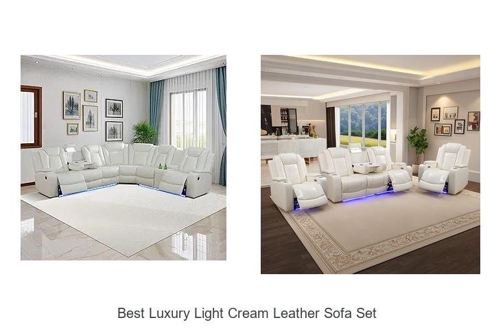 Best Luxury Light Cream Leather Sofa Set You’ll Love!